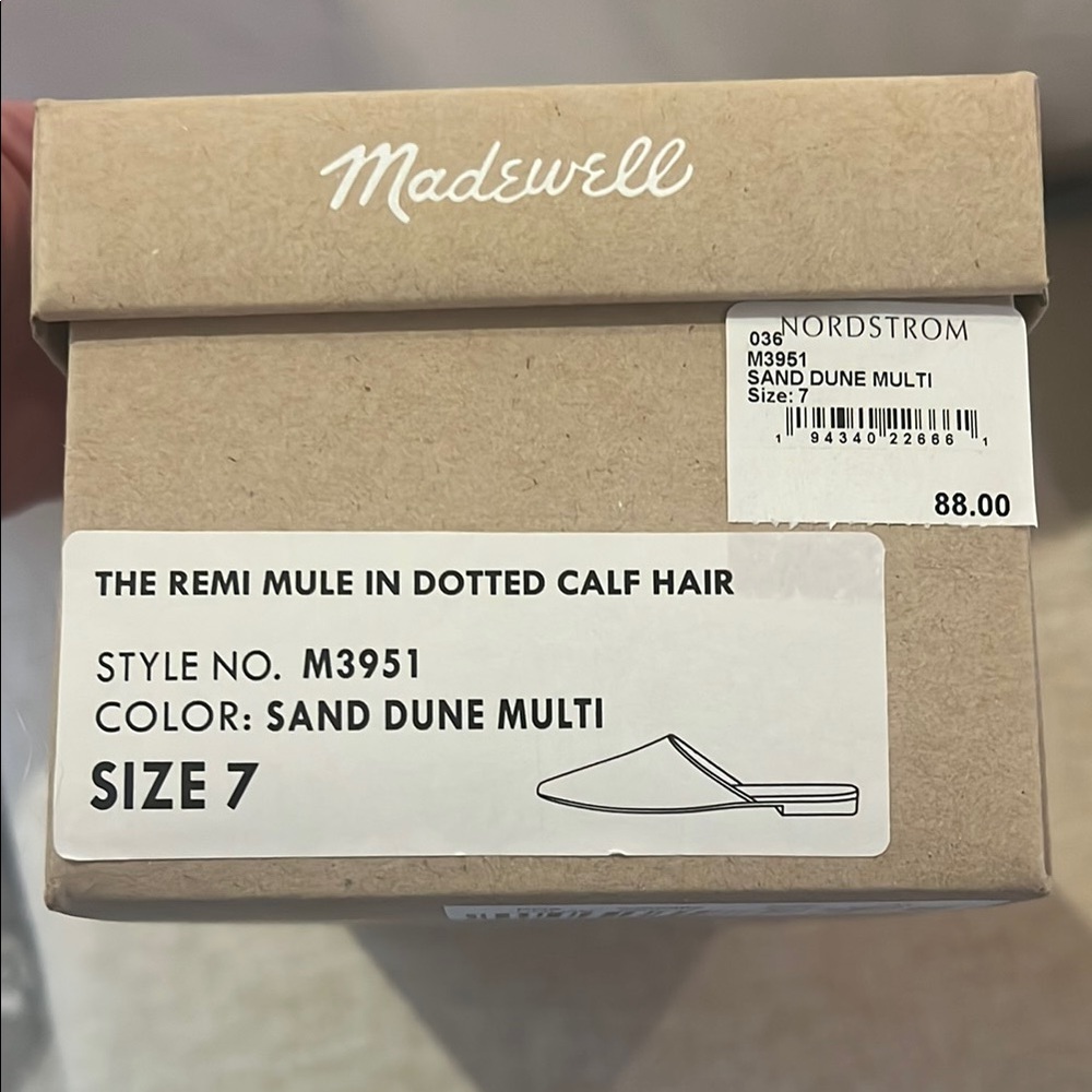 Madewell Remi Mule in Sand Dune Multi